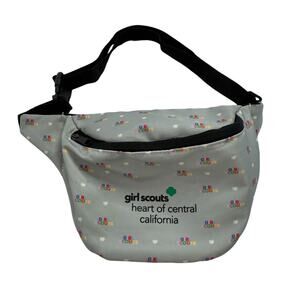 Girl Scout Belt Bag Heart of Central California Gray Rainbow Logo One Size Adult